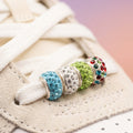 Multi-Color Ceramic Crystal Shoelace Charm