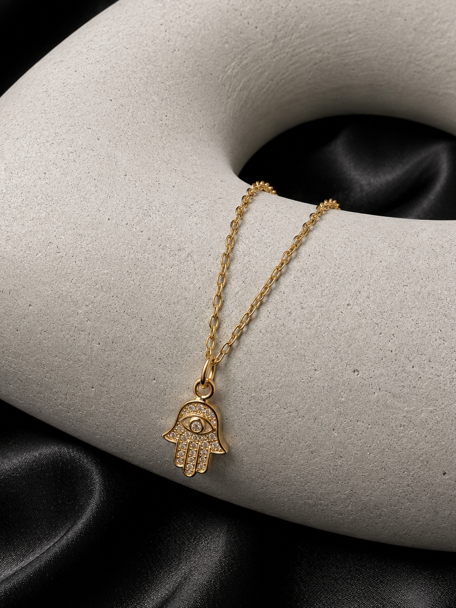 Hamsa Chain Anklet