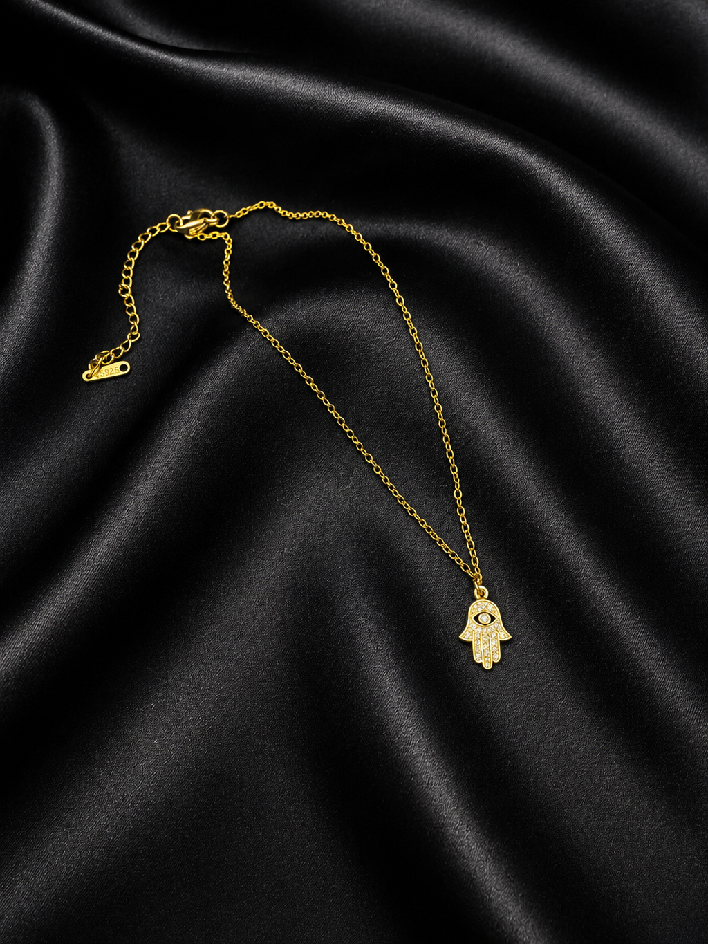 Hamsa Chain Anklet