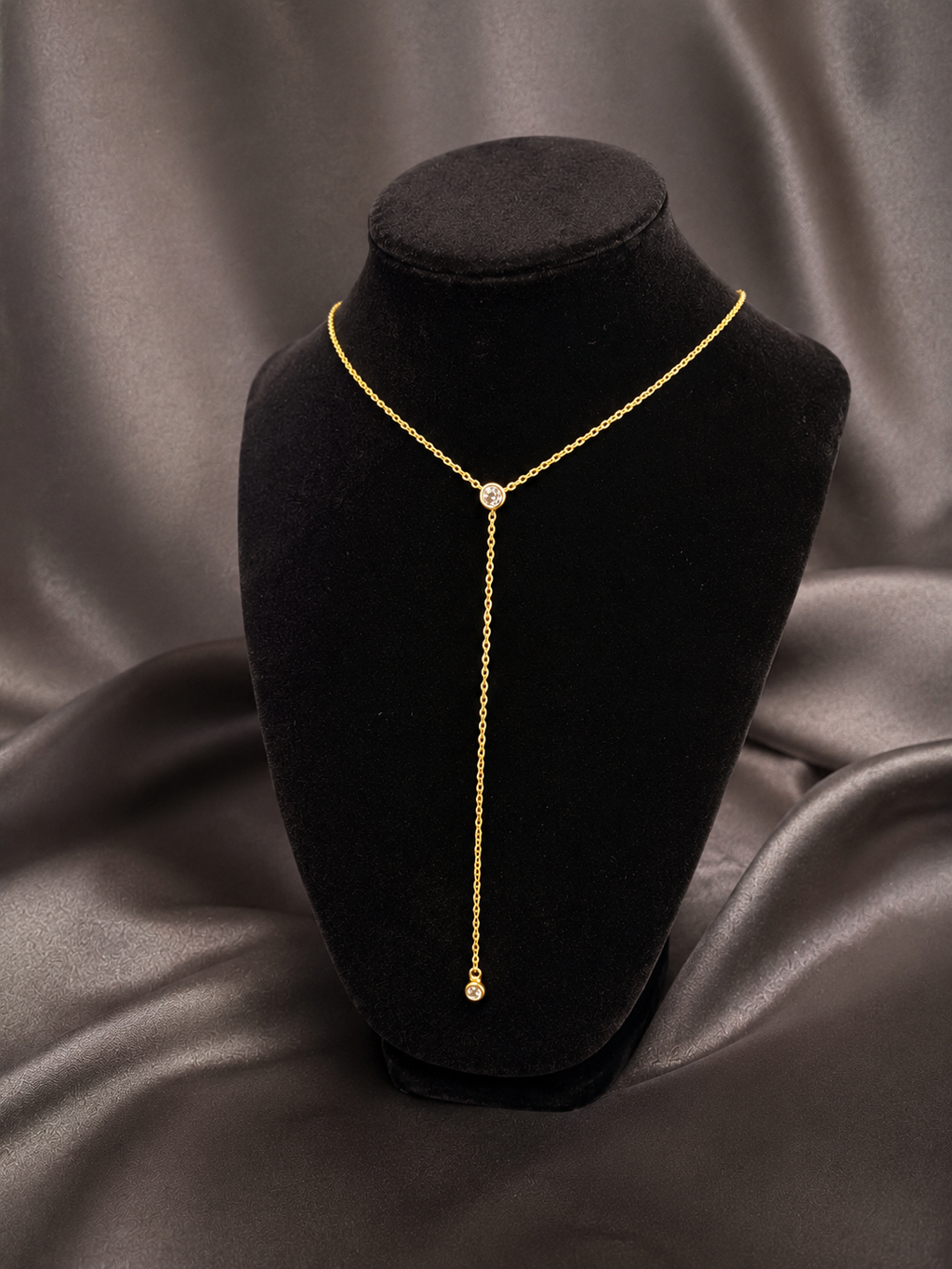 Dainty Crystal Drop Necklace