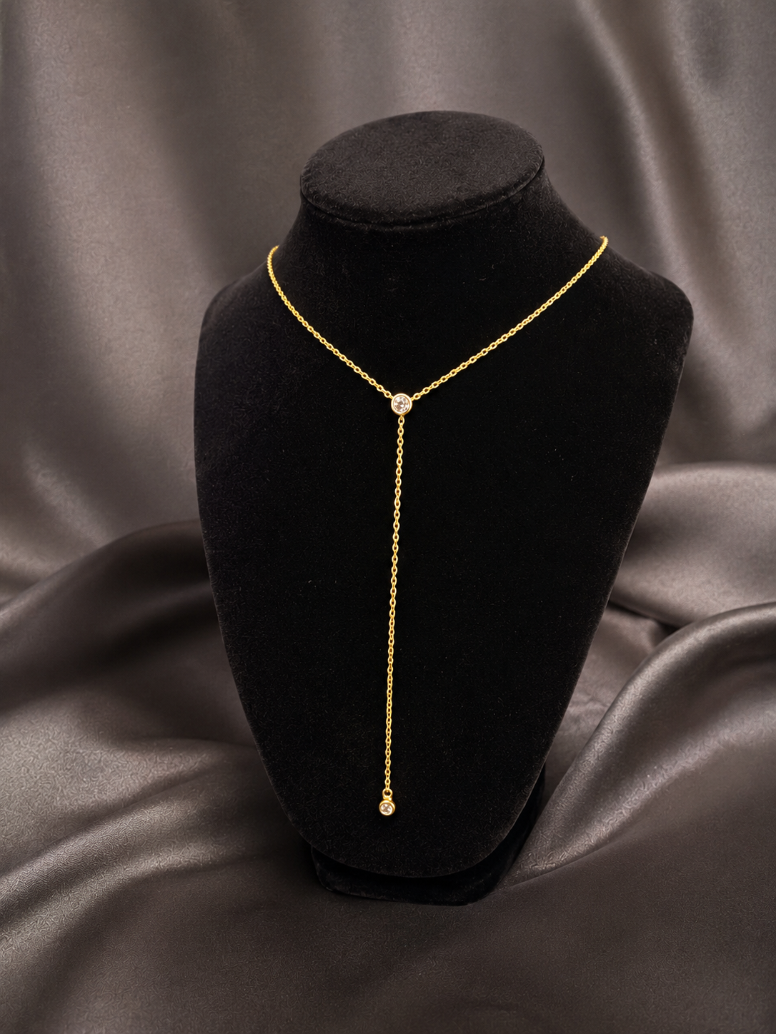 Dainty Crystal Drop Necklace