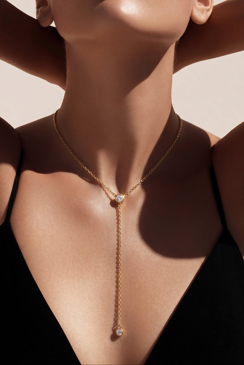 Dainty Crystal Drop Necklace
