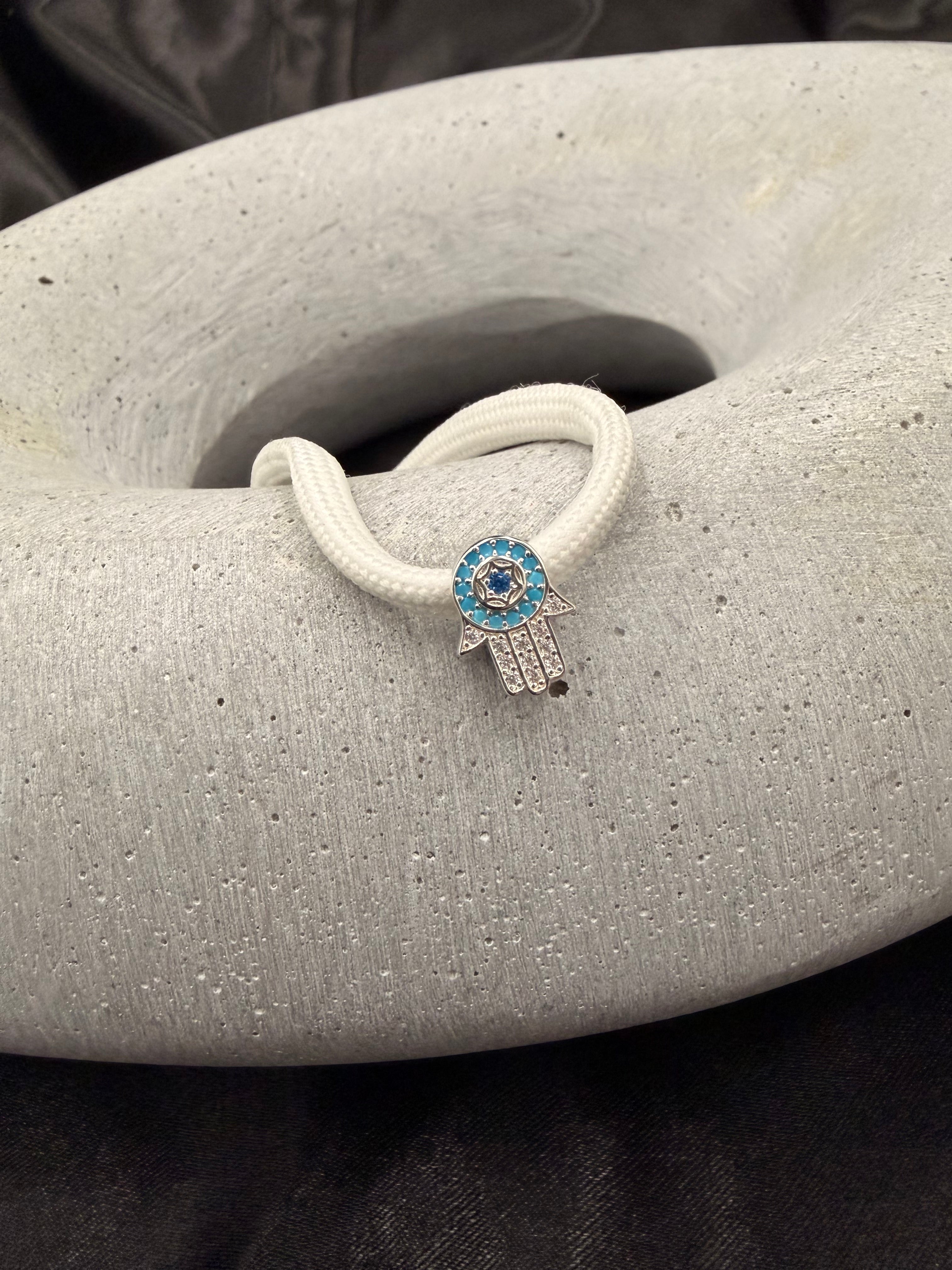 Hamsa Protection Shoelace Charm