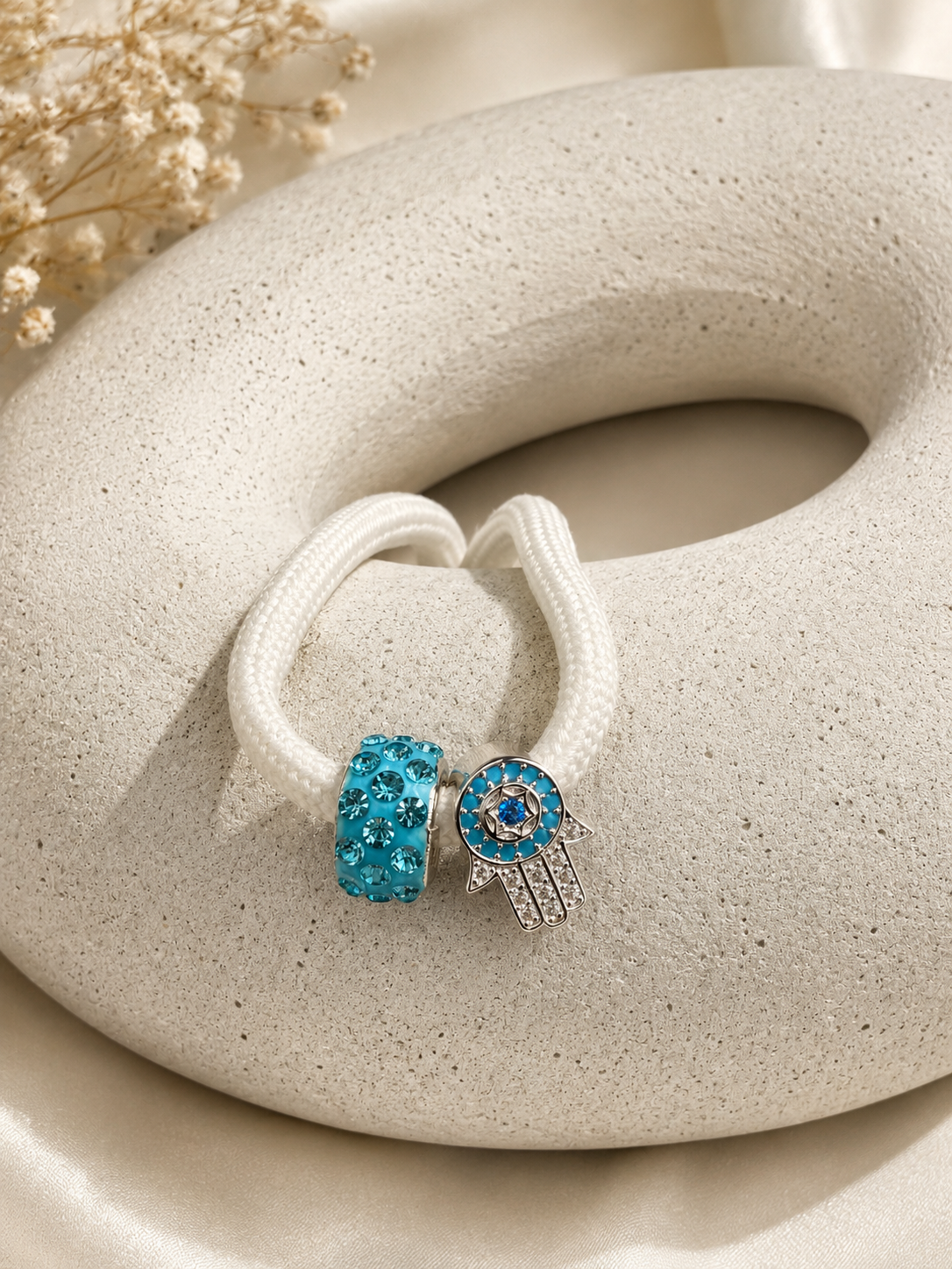 Hamsa Protection Shoelace Charm