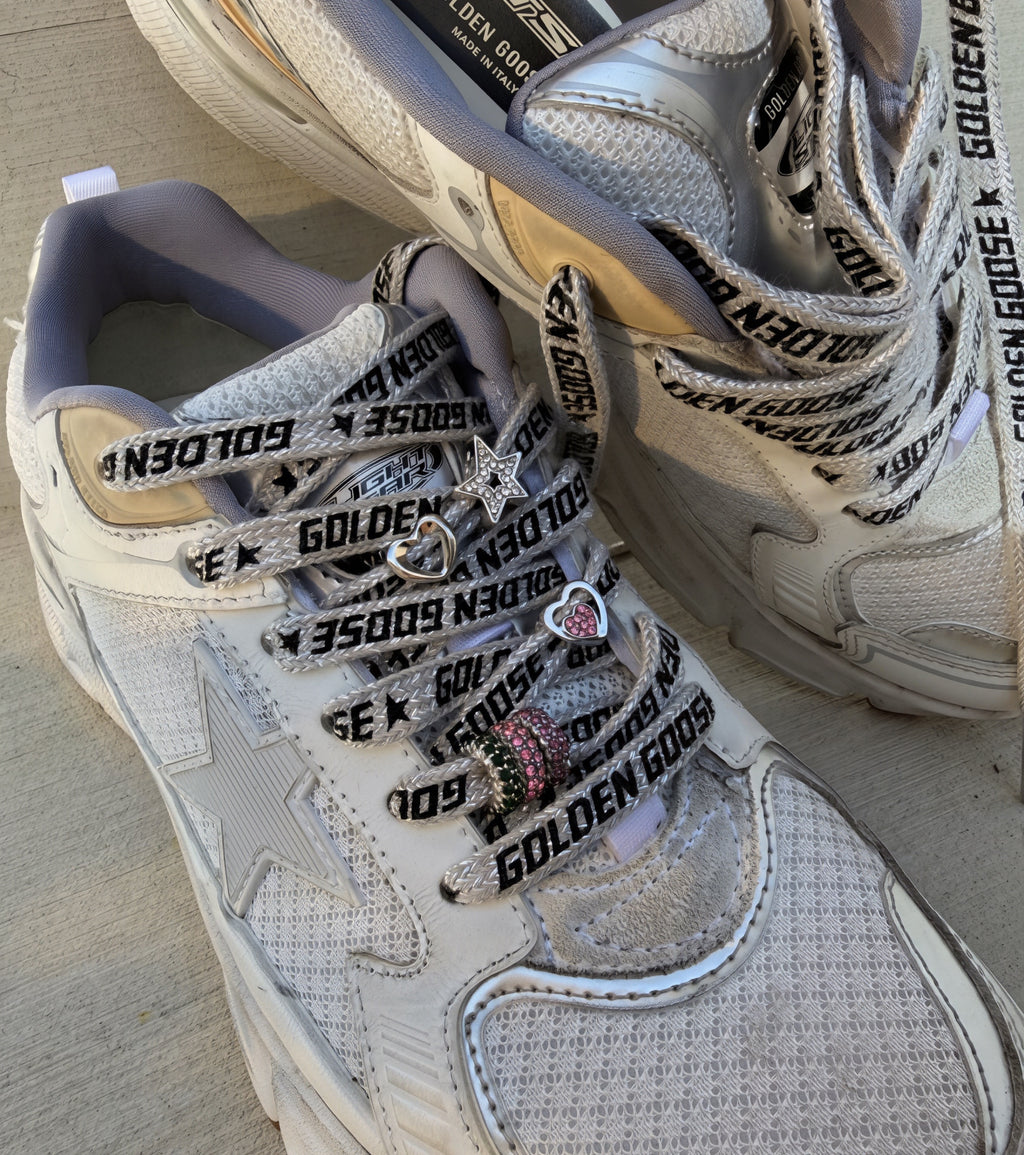 Open Heart Shoelace Charm