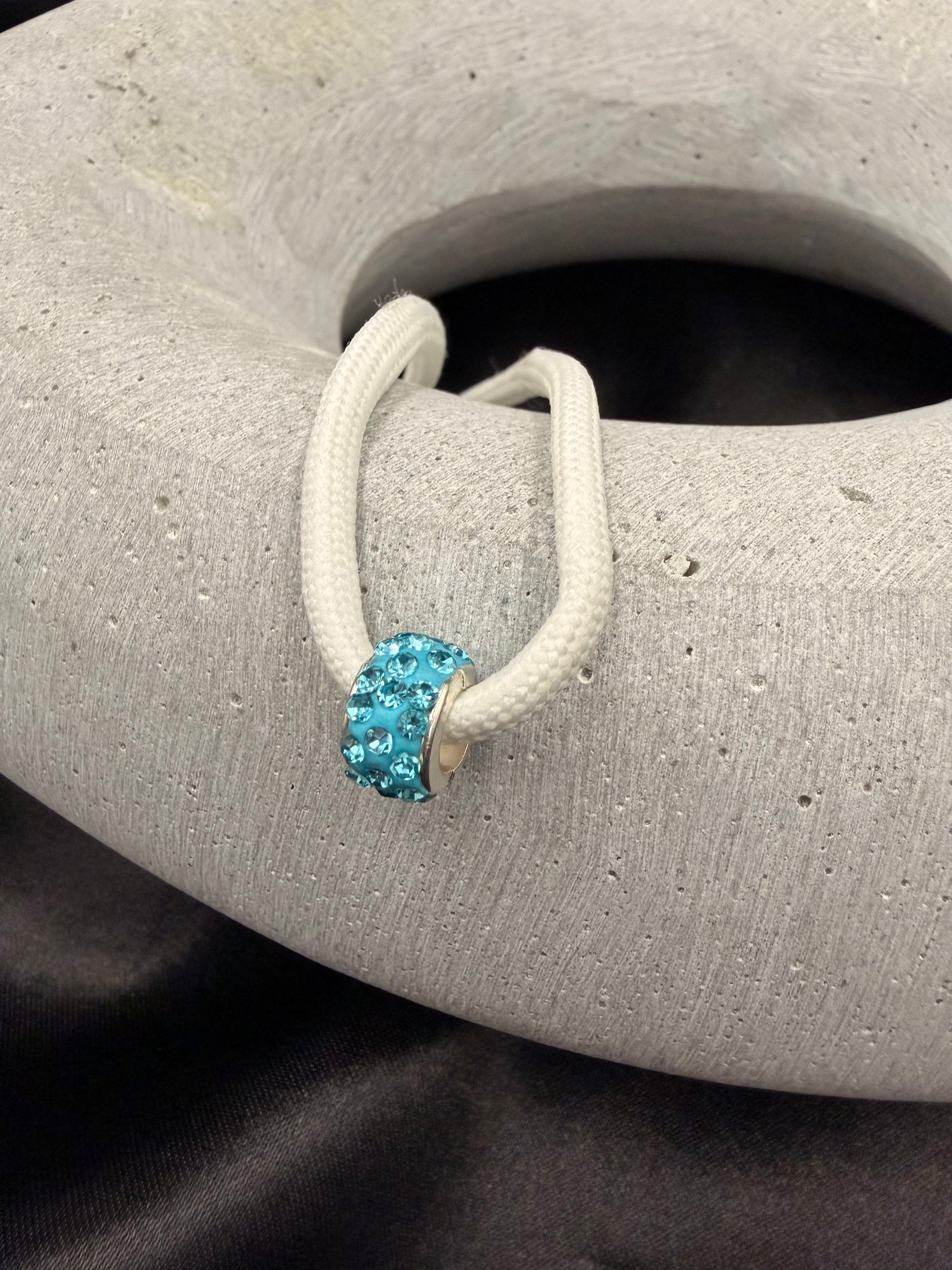 Multi-Color Ceramic Crystal Shoelace Charm