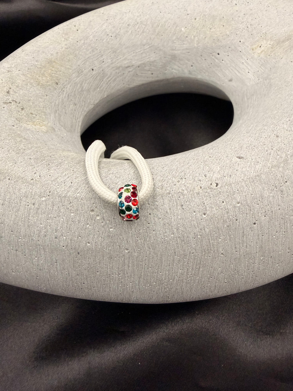 Multi-Color Ceramic Crystal Shoelace Charm