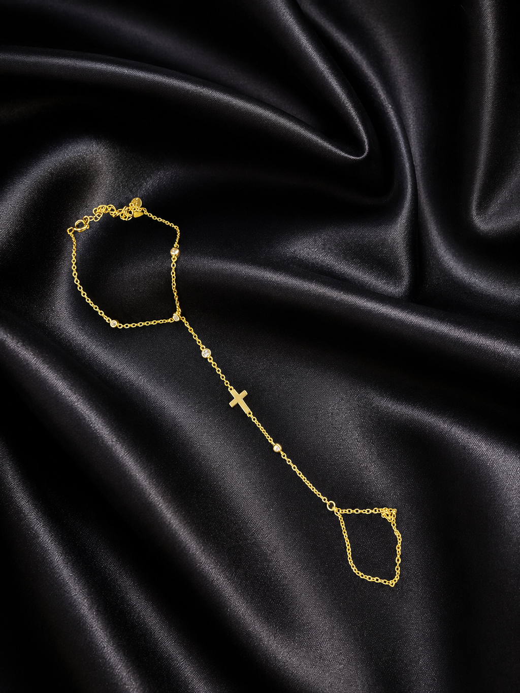 Gold Dipped Cross Hand Chain