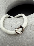 Open Heart Shoelace Charm